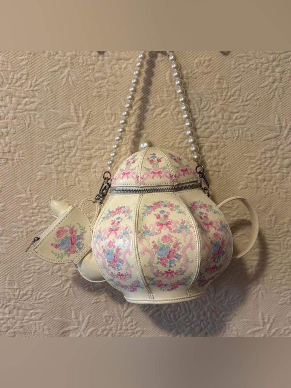 NWT Dolls Kill Sugar Thrillz Tea Pot Society Pleather Purse - Picture 10 of 10